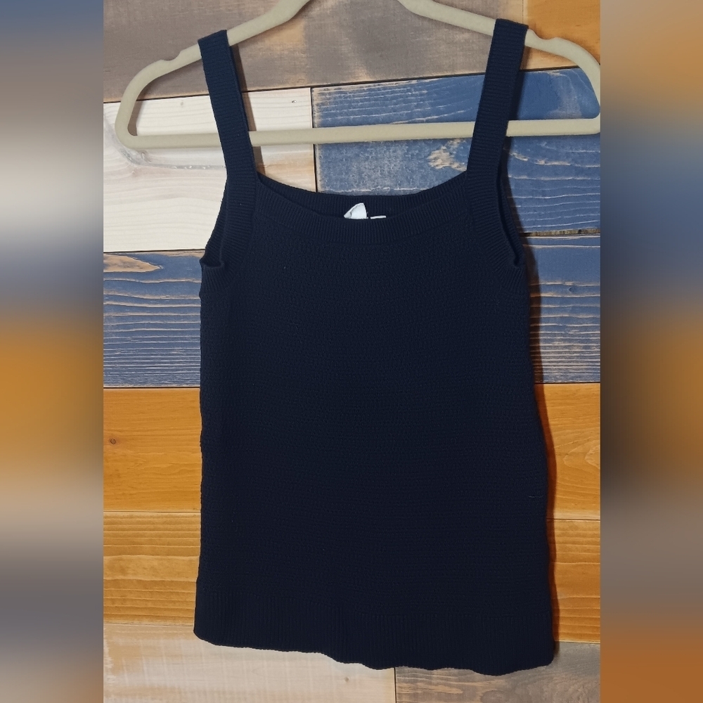 Gap Knit Tank Top XS Navy Blue